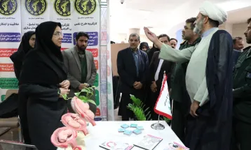 گزارش تصویری/ برپایی نمایشگاه دستاوردهای قرارگاه جوانی جمعیت در دانشگاه صدوقی یزد