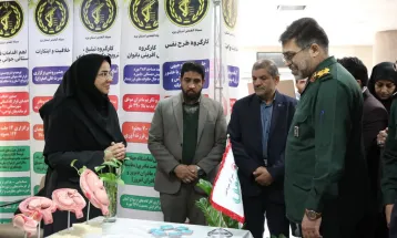 گزارش تصویری/ برپایی نمایشگاه دستاوردهای قرارگاه جوانی جمعیت در دانشگاه صدوقی یزد